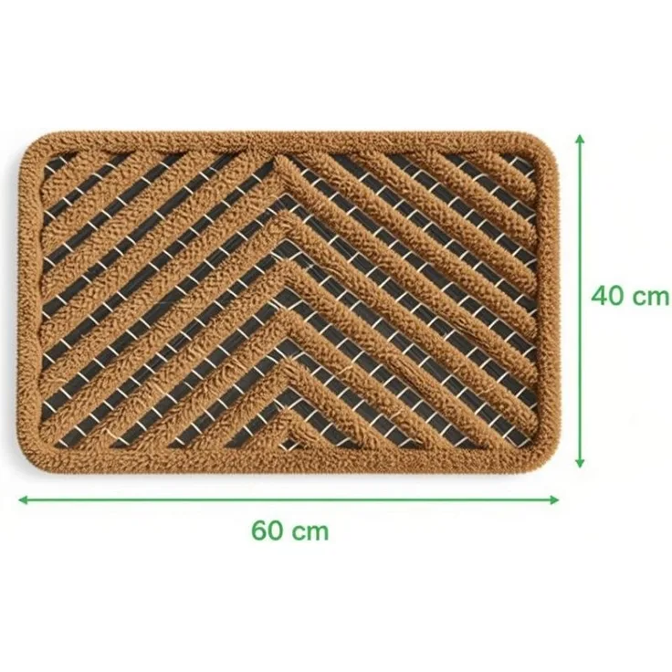 Waidmeister Fußmatte Fußmatte Kokos Außen 40x60 cm – Wetterfeste Schmutzfangmatte