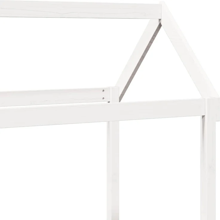 vidaXL Tagesbett und Bank mit Dach Weiß 80x200 cm Kiefernholz 3282219 – Bild 9