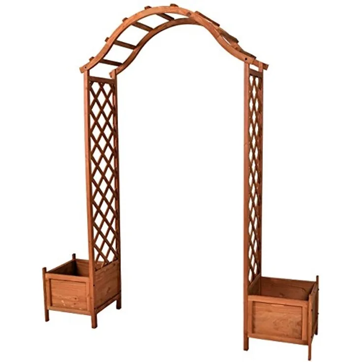 Nexos Holzeingang Torbogen Rosenbogen Rankhilfe Spalier Pergola Topfstellplätze Holz