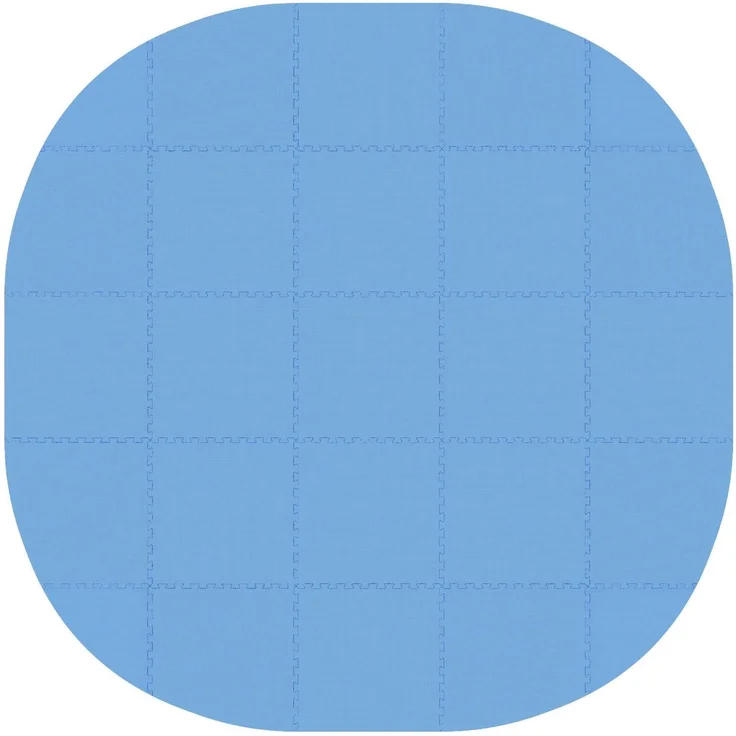 vidaXL Pool Bodenschutzmatte 25 stk. Ø 292 cm Rund EVA-Schaum Blau 42042638 – Bild 2