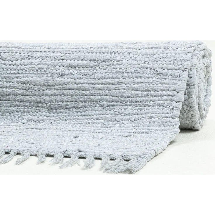 THEKO Teppich Happy Cotton Fleckerl, handgewebt, rechteckig, Höhe: 5 mm, Flachgewebe, reine Baumwolle, meliert, mit Fransen, auch als Läufer – Bild 3