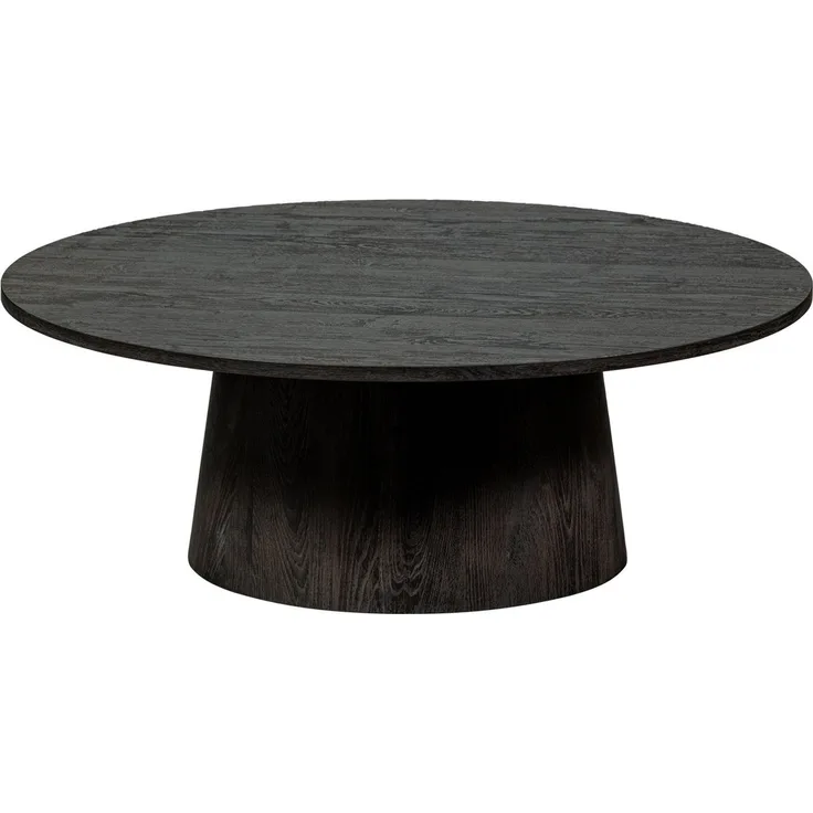 Couchtisch Ativ aus Holz Dunkelbraun, Ø 100 cm