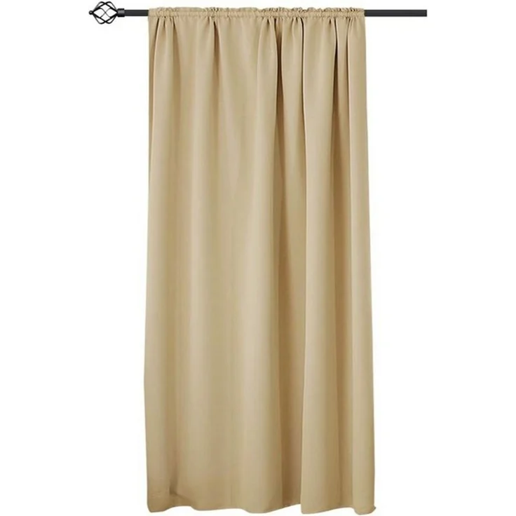 Woltu Gardine (1 St), blickdicht, Blickdicht mit Kräuselband für Schiene, 250 g/m² – Bild 4