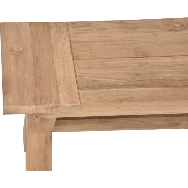 Garten-Sitzgruppe NOLAN 3-tlg. - Teak, Braun | Gartenmöbel-Set Gartengarnitur Garten-Essgruppe mit Stühlen und Esstisch – Bild 7