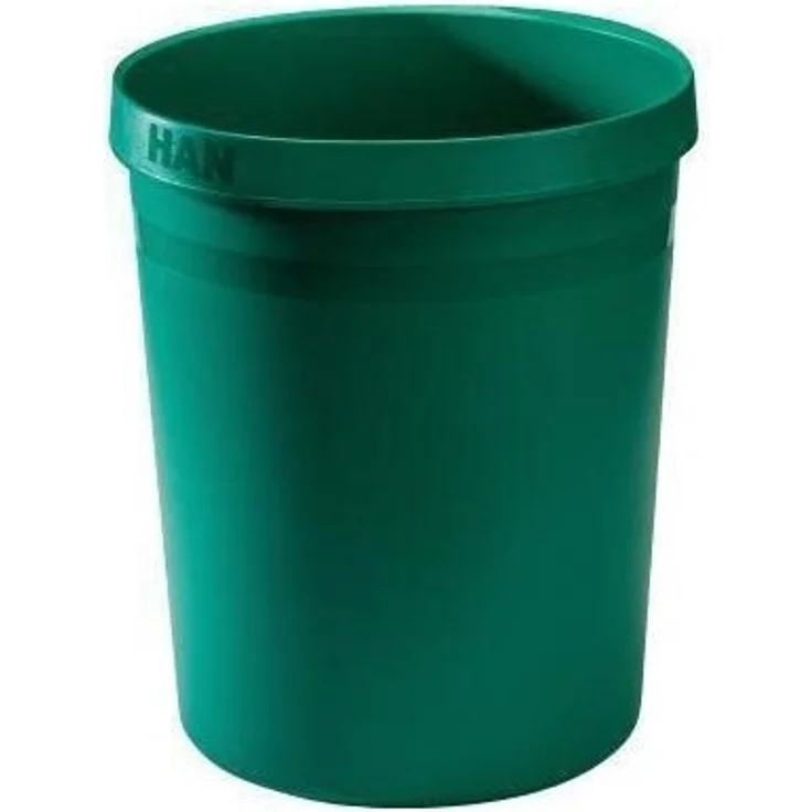 Han Papierkorb Grip Karma 18 Liter rund RC-Kunststoff öko-grün – Bild 1
