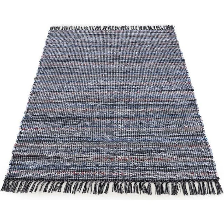 carpetfine Teppich Kelim Chindi, Wendeteppich, rechteckig, Höhe: 6 mm, handgewebt, Fleckerlteppich mit Fransen, auch vielen in Läufergrößen – Bild 4
