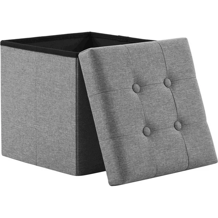 Zedelmaier Sitzbank Sitzbaenk mit Stauraum Sitzhocker Fußbank,Aufbewahrungsbox faltbar (ZD38Lenian), Belastbar bis 300 kg, Spielzeugtruhe mit Stauraum, Deckel abnehmbar – Bild 3
