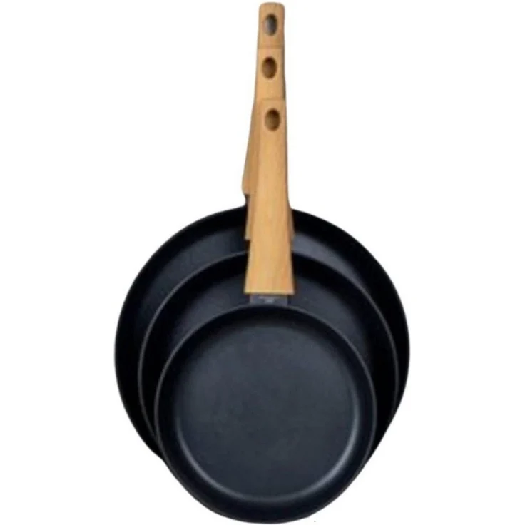 SABATIER International Schmorpfanne Pfannenset Induktion Topfset Schmorpfanne 24cm Pfanne 28cm 3tlg, Edelstahl (2-tlg), ALUGUSS Spülmaschinenfest, Pfannen Set – Bild 3