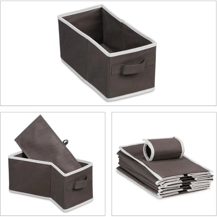 Relaxdays Hängeregal Kleiderschrank mit 7 Fächern & robustem Vliesstoff, Anthrazit, 106 x 16,5 x 31 cm – Bild 7
