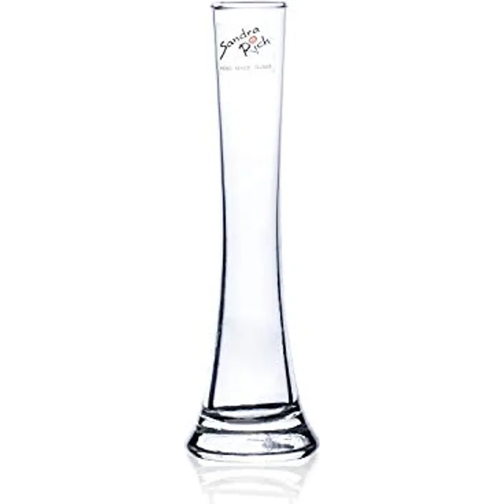 Sandra Rich Vase, Glas, transparent, 18.4 x 4.2 x 3.4 cm
