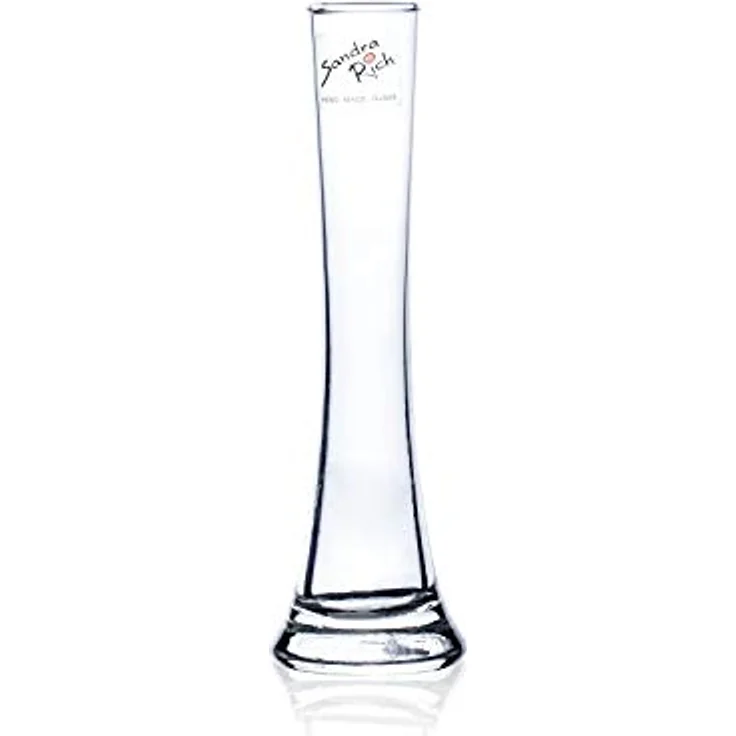 Sandra Rich Vase, Glas, transparent, 18.4 x 4.2 x 3.4 cm