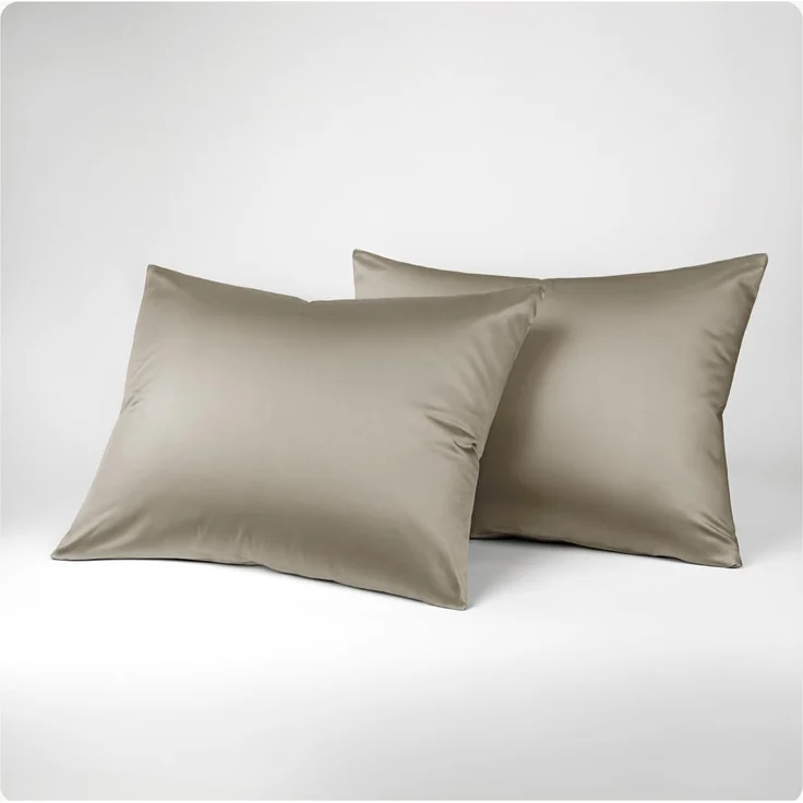 Seralino Kissenbezüge Set aus 100% Lyocell (Tencel) in Gr. 40x80, 80x80, 40x60 cm, (2 Stück), besonders weich, schnelltrocknend, atmungsaktiv, aus Eukalyptusfasern