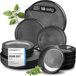 Moritz & Moritz VIDA 18tlg Geschirrset Anthrazit