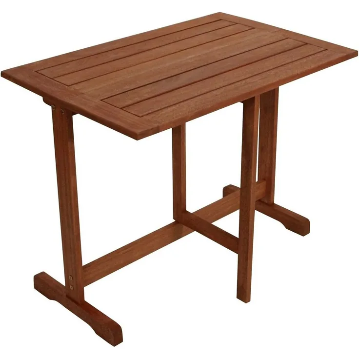 DEGAMO Gartentisch PORTO (1-St), 90x60 cm, klappbare Platte, Eukalyptus Holz