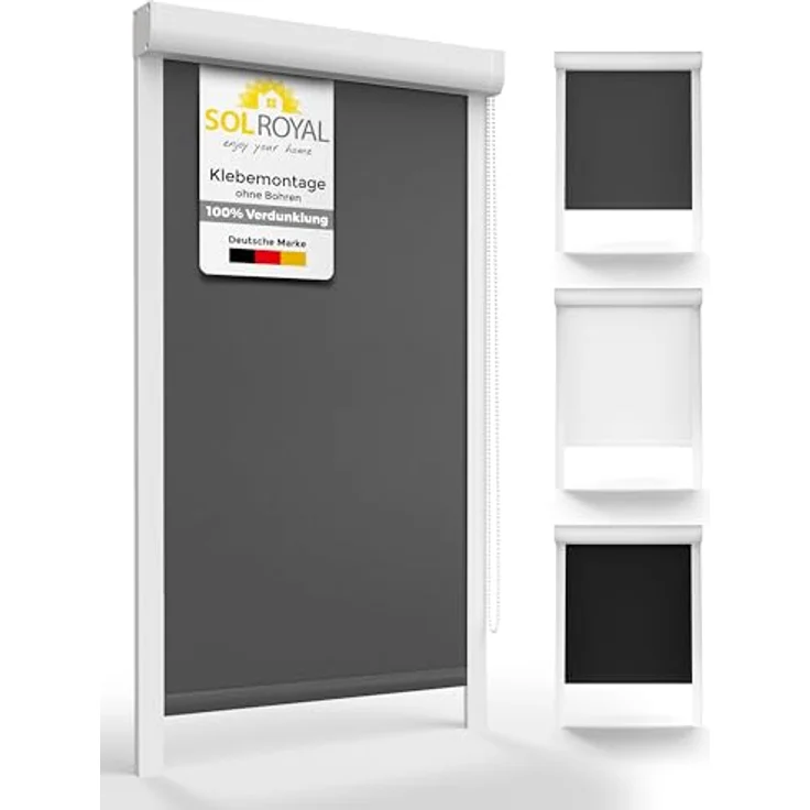 Sol Royal PVC Kassettenrollo SolReflect K24 Anthrazit, 175 x 60 x 4.2 cm – Bild 2