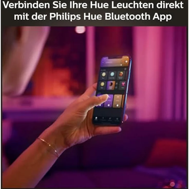 Philips Hue White&Col. Amb. Xamento Einbauspot silber 1x4.2W – Bild 5