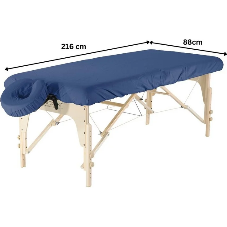 Duke-Handel Massageliegenbezug inkl. Kopfpolster, 100 % Mikrofaser, Gummizug: rundum, (2 Stück), knitter- und pillingbeständig, superleicht und ultraweich – Bild 2