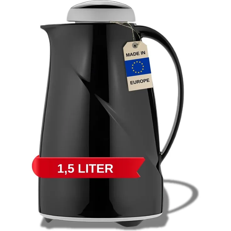 Helios Isolierkanne Wave Maxi 1,5 l schwarz 2945-002