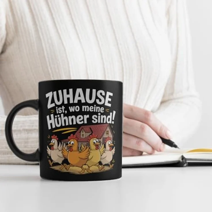 speecheese Tasse Zuhause ist, wo meine Hühner sind! Tasse – Bild 3