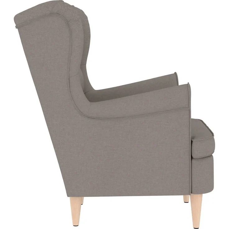 vidaXL Sessel Taupe 74x84x100 cm Stoff 4016901 – Bild 4