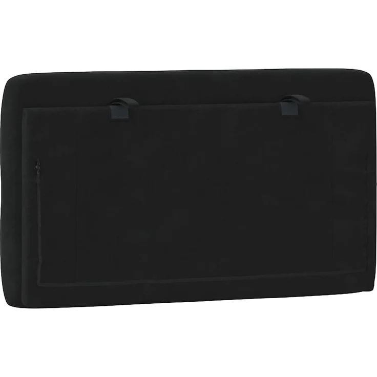 vidaXL Kopfteil-Kissen Schwarz 80 cm Samt 374704 – Bild 7