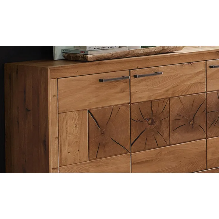 Sideboard 1 GAJA Anrichte Wildeiche massiv natur geölt mit Hirnholz