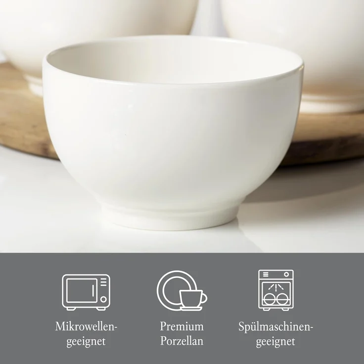 vivo | Villeroy & Boch Group Basic White Müslischale ø 12 cm 6er Set – Bild 2