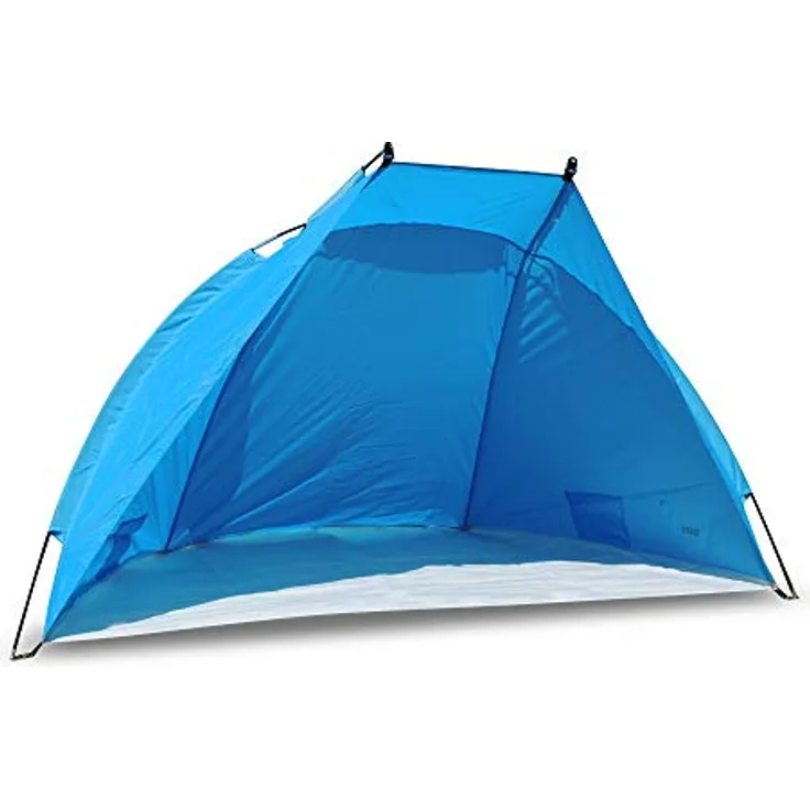outdoorer Strandmuschel Helios - Reise-Strandmuschel mit UV Schutz 80, Mini-Packmaß, in Blau