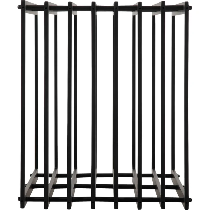 DELUKE® Kaminholzregal Metall PREMIUM - Innen und Aussen, Schwarz Brennholzregal innen Kaminholzständer Kaminholzhalter Feuerholzregal Aussen Holz stapeln Terrasse, 40x50x100cm – Bild 5
