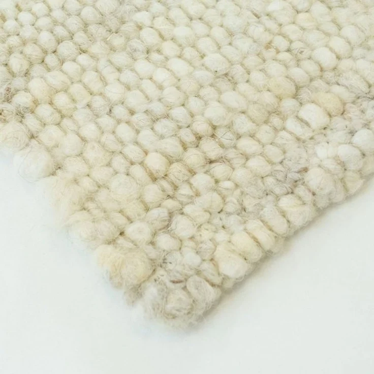 TaCa Home Wollteppich, rechteckig, Höhe: 10 mm, reine Schurwolle Wohnzimmer Schlafzimmer 070x130 cm – Bild 4