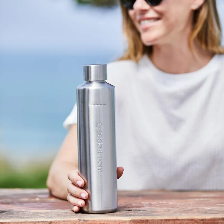 Sodastream Metallflasche DUO Thermic 0,8L, 1er-Pack Isolierflasche Thermoflasche Trinkflasche – Bild 5