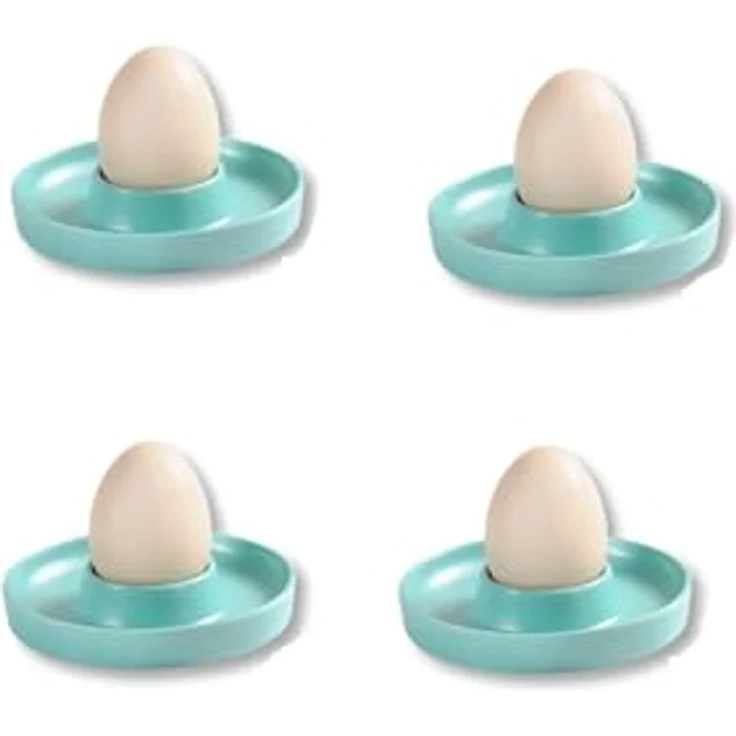 Kesper | Eierbecher, 4er Pack, Material: ø 10 x H 2 cm, Melamin, Maße: cm, Farbe: Blau | Der ideale Frühstücksbegleiter – Bild 2