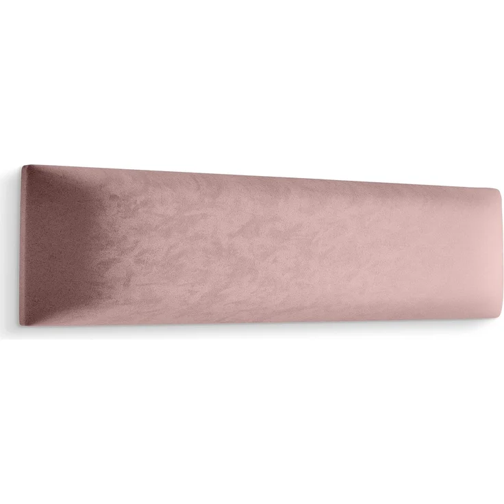 Muralo Samt Wandkissen Stoff Polsterpaneel Schlafzimmer Wohnzimmer Bett Wandpolster Bettkopfteil Lendekissen Modern Luxus Gepolstert Polster Paneel (Hellrosa, 90x30 cm) – Bild 1