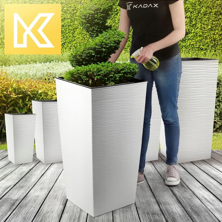 KADAX Blumentopfeinsatz 39x75cm hoch weiß – Bild 2