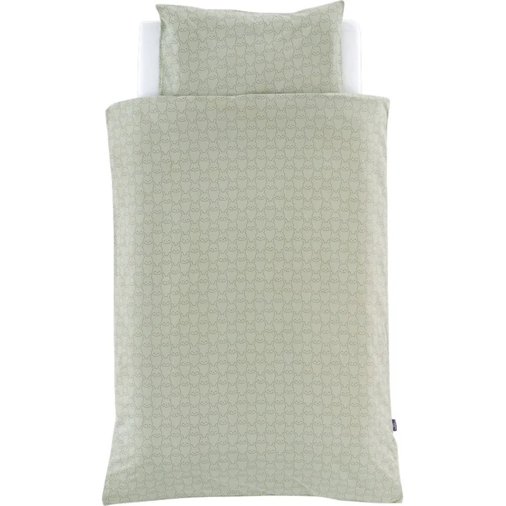 Träumeland Bettwäsche Jersey Kuschelhase grün 100/135 + 40/60 cm