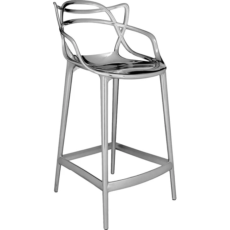 Kartell Masters Stool, Hocker, Verchromt, H. 65 cm