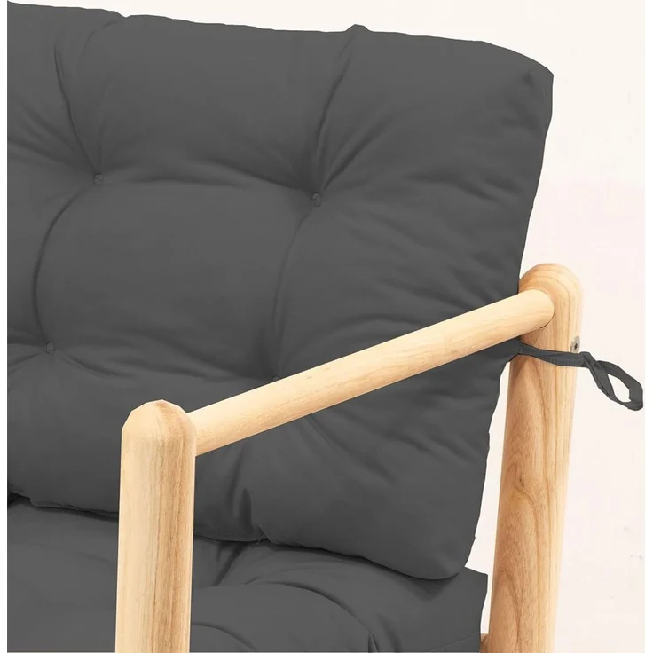 Skye Decor 'MYG03 - Anthracite' Garten-Sessel, Anthrazit, 51 x 86 x 51 cm – Bild 3