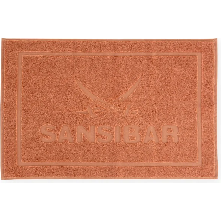 Badematte SANSIBAR COAST BHT 70x5x50 cm orange Badteppich Badvorleger Duschvorleger Duschmatte Badeteppich