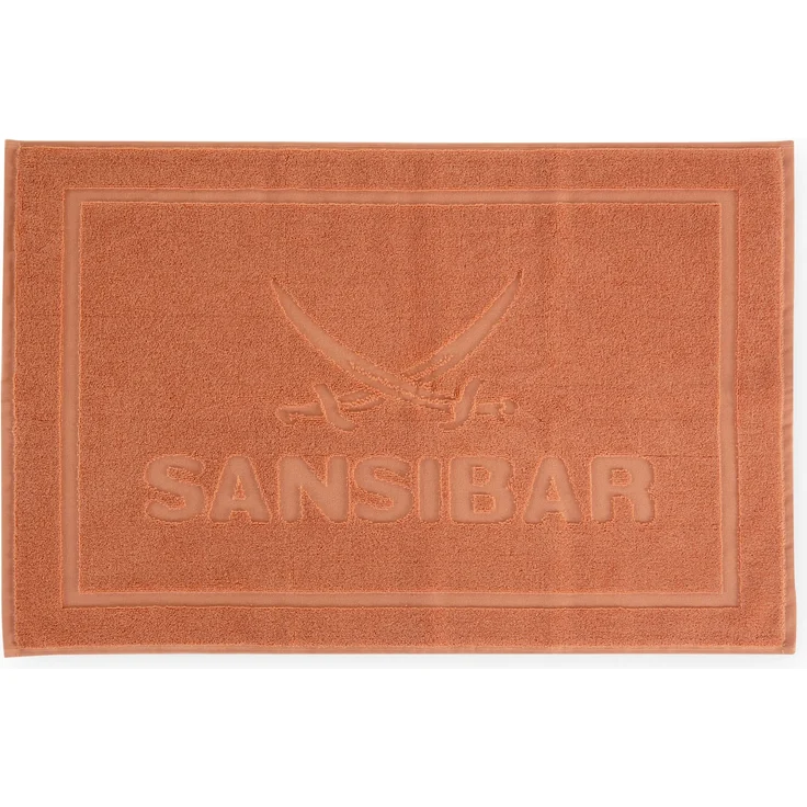 Badematte SANSIBAR COAST BHT 70x5x50 cm orange Badteppich Badvorleger Duschvorleger Duschmatte Badeteppich