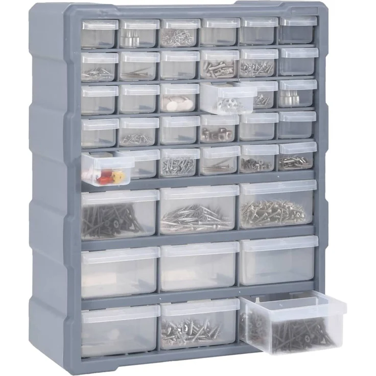vidaXL Multi-Schubladen-Organizer mit 39 Schubladen 38x16x47 cm 147586 – Bild 6