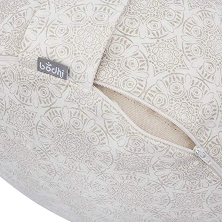 bodhi Meditationskissen Meditationskissen RONDO, 32 x 20 cm Madurai, ecru, Kapok – Bild 2