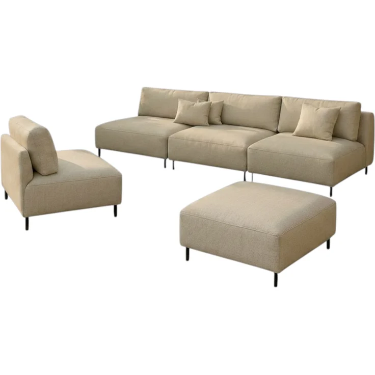 Garten Lounge Set SUN – Outdoor Möbel Set mit Sofa, Sessel und Hocker, UV-beständig und wasserabweisend – Bild 2