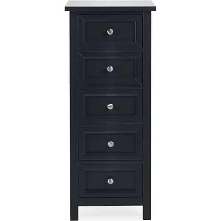 Julian Bowen Maine Kommode mit 5 Schubladen, Anthrazit, Holzwerkstoff, Einheitsgröße – Bild 4