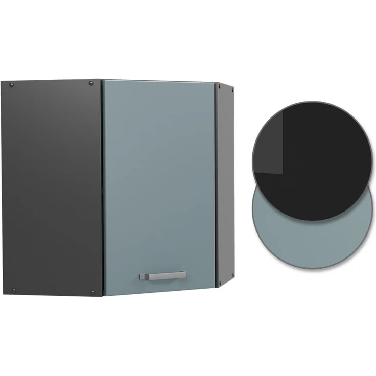 Eckhängeschrank R-Line Blau-Grau 57 cm Vicco – Bild 6