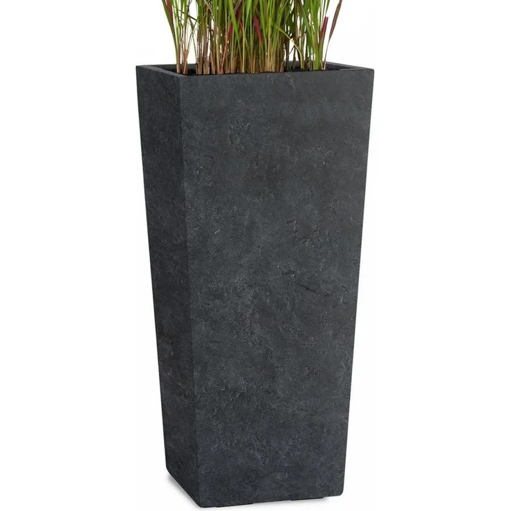 Pflanzwerk® Pflanzkübel CONIC Premium Blumenkübel Pflanzsäule Fiberglas mit Lotus-Effekt, Fiberglas - Handgefertigt - Rechteckig - Frostbeständig – Bild 1