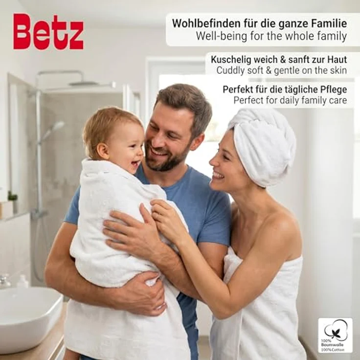 Betz Handtuch Set 5-TLG. Premium 1 Duschtuch 2 Handtücher 1 Gästetuch 1 Waschhandschuh, 100% Baumwolle – Bild 6