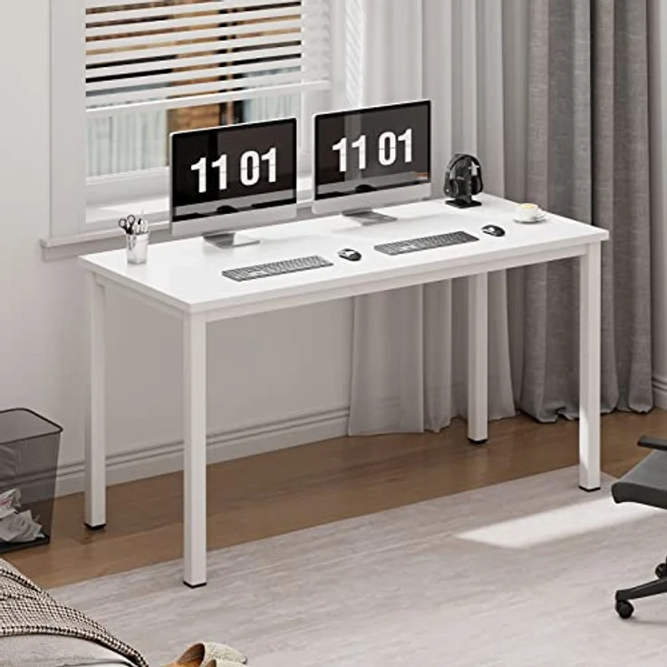 SogesHome PC Schreibtisch Computertisch 100 x 60 x 75 cm Büro Workstation für Home Office Verwenden Schreibtisch, Esstisch Konferenztisch AC3DW-100-SH – Bild 2