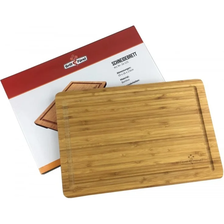 Grillfürst Bambus Schneidebrett klein 39 x 26 cm – Bild 1