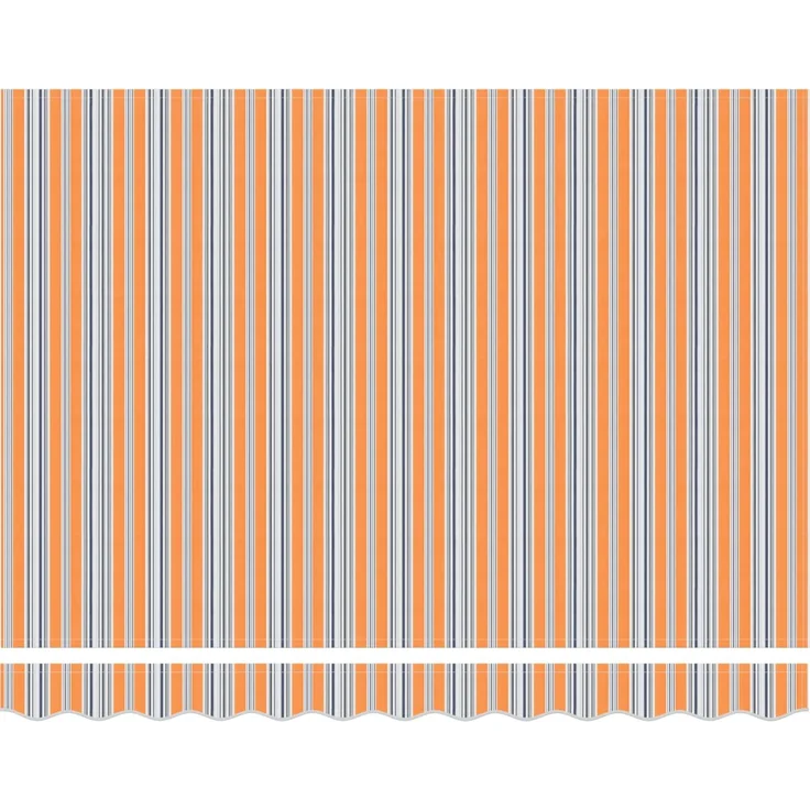 vidaXL Manuelle Gelenkarmmarkise mit LEDs Blau und Orange 3,5x2,5 m 3419275 – Bild 5