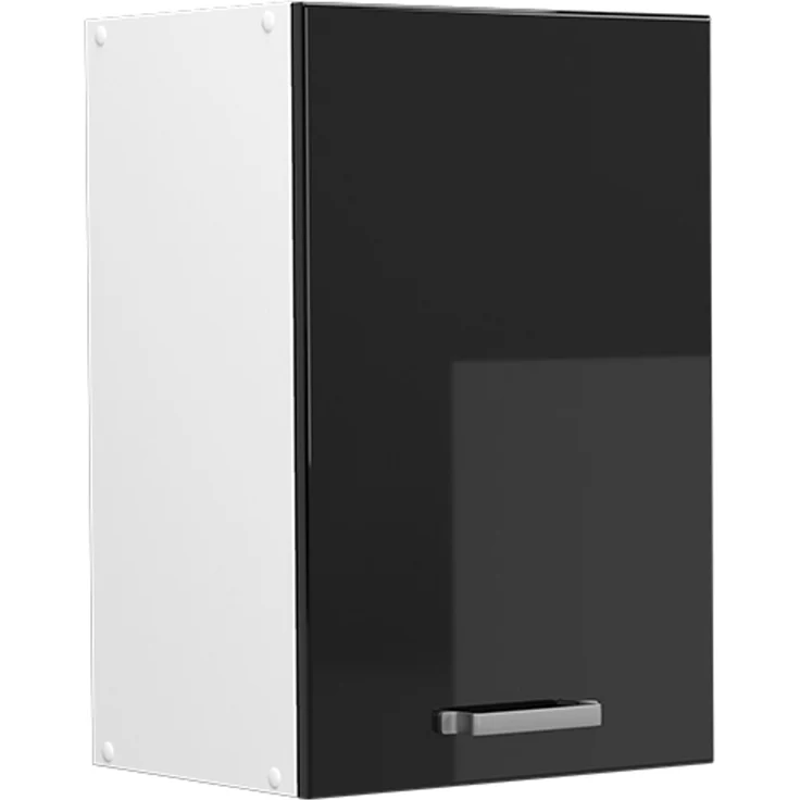 Küchenfront R-Line Schwarz Hochglanz 39.6x59 cm Möbelfront für den Hängeschrank Vicco – Bild 5
